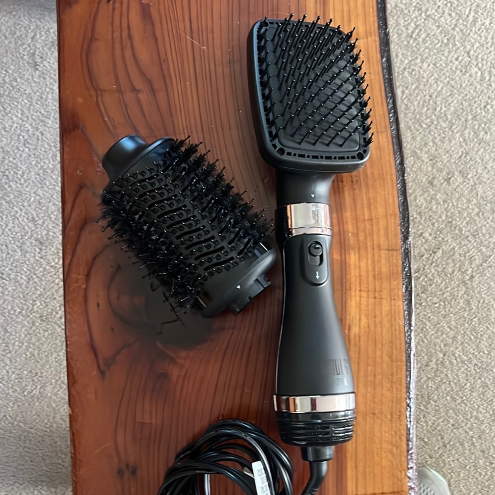 Hot Tools Professional Blowdry Brush w/ Straight & Volume Adding Brushes